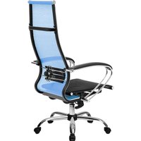 Офисное кресло Metta SK-1-BK Комплект 7, Ch ов/сеч (пластиковые ролики, васильковый)