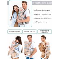 Рюкзак-переноска Amarobaby Carry AB22-30CARRY/11 (серый)