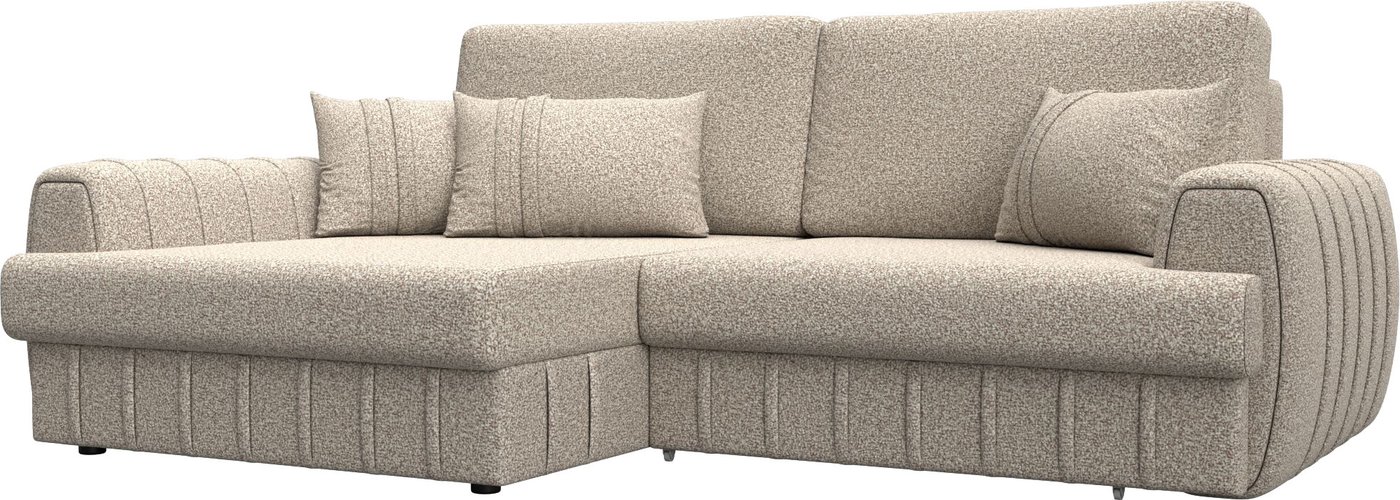 

Угловой диван Лига диванов Лига-057 НПБ левый 129279L (велюр Ness 04 бежевый)