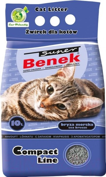 

Наполнитель для туалета Super Benek Compact Sea Breeze 10 л