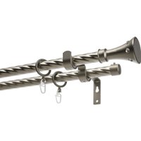 Карниз для штор Sundays Home Лайт Эридан 19мм+19мм двухрядный (витой, сатин, 2м)