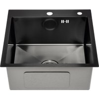 Кухонная мойка Saniteco 5050 PVD (с сифоном, дозатором и коландером)