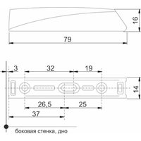 Накладка открытого монтажа Boyard AMF16/W в Бресте