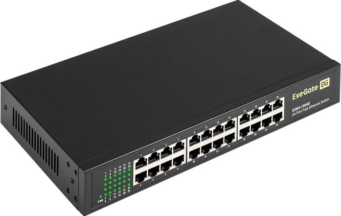 

Неуправляемый коммутатор ExeGate EDES-1024D