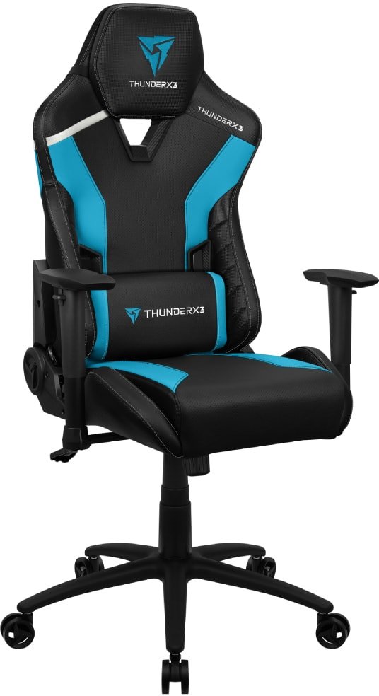 

Игровое (геймерское) кресло ThunderX3 TC3 Azure Blue (черный/синий)