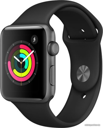 Apple Watch Series 3 42 мм (алюминий серый космос/черный)