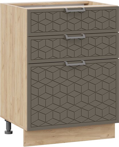 

Шкаф навесной Трия Беатрис 1Н6Я3 (дуб крафт золотой/холст вулкан)