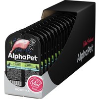 Консервированный корм для кошек AlphaPet Superpremium Кролик и черника в соусе 80 г