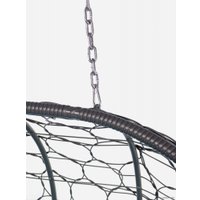 Подвесной диван M-Group Лежебока 11180310 (с серым ротангом/синяя подушка)