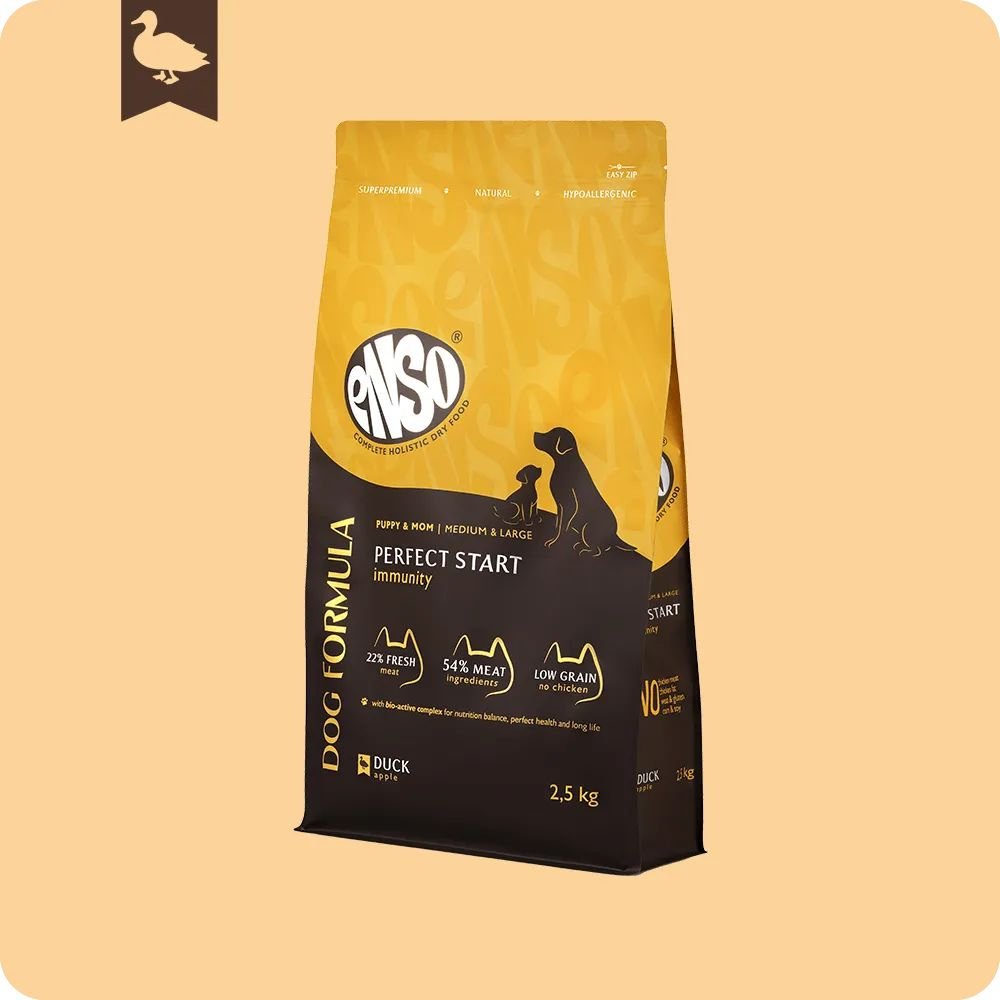 

Сухой корм для собак Enso DF Perfect Start утка яблоко 020/251314 2.5 кг