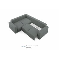 Угловой диван Mio Tesoro Aurora компл.2 левый (Velutto 32 темно-серый)