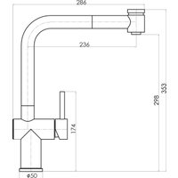 Смеситель Florentina Палермо (шампань)