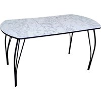 Кухонный стол Arvento Флок 3 раздвижной 110-140х70 (мрамор каррара)