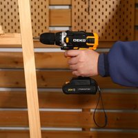 Дрель-шуруповерт Deko Banger 20V ONE + 083-1042 (с 1-им АКБ)