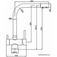 Смеситель ZorG Sanitary ZR 348 YF (хром/песочный)