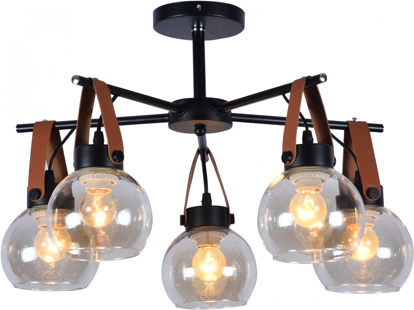 

Люстра средней высоты Mirastyle MX-1126/5 MBK+CR