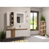 Эстет Шкаф-полупенал Malibu L 20x16x90 ФР-00007132