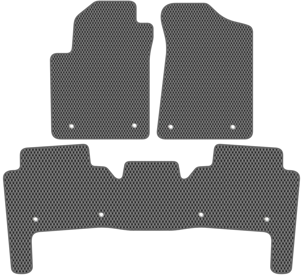 

Комплект ковриков для авто Alicosta Infiniti QX80 (suv) 2013 - 2017 (серый, ромб)