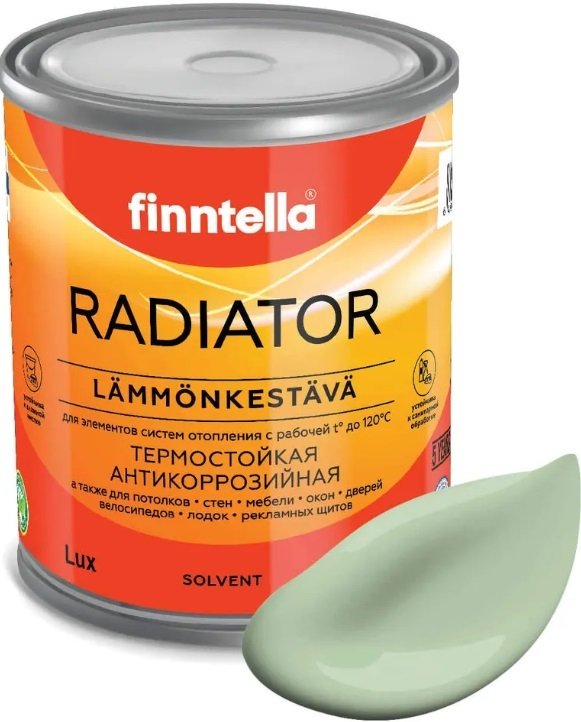 

Краска Finntella Radiator Omena F-19-1-1-FL027 0.9 л (светло-зеленый)