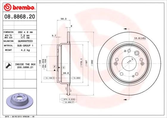 

Brembo 08886820