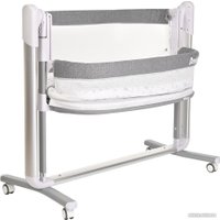 Приставная детская кроватка Pituso Denia на колесах (серый)