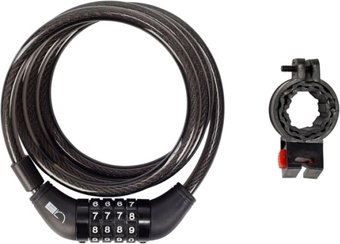 Тросовый велосипедный замок Green Cycle GLK-120 12х150