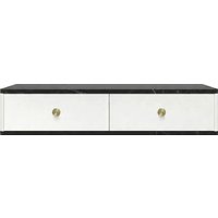 Туалетный столик без зеркала Shtabe Royal 5310 эко (мрамор неро/р.золото)