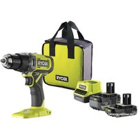 Ударная дрель-шуруповерт Ryobi RPD18-2C52S 5133005526 (с 2-мя АКБ 2 Ач+5 Ач, сумка)