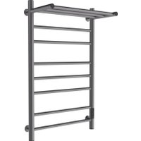Полотенцесушитель Маргроид Ferrum Вид 10 СНШ с полкой 80/50 Графит, скрытого монтажа, таймер справа