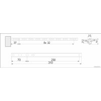 Шариковые направляющие AKS L-310 h=17