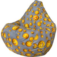 Кресло-мешок Flagman Груша Макси XXL Г2.5-346 (Smailiki 06, светло-серый)