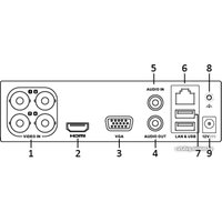 Гибридный видеорегистратор HiWatch DS-H104G