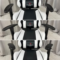 Игровое (геймерское) кресло Calviano 1585 (черный/белый)