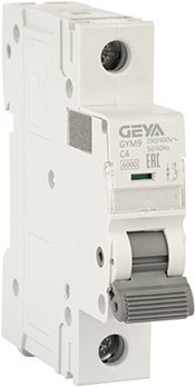 

Выключатель автоматический GEYA GYM9 1P 4А C 6кА GYM91P4C