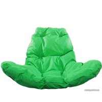 Подвесное кресло M-Group Капля Люкс 11030204 (коричневый ротанг/зеленая подушка)