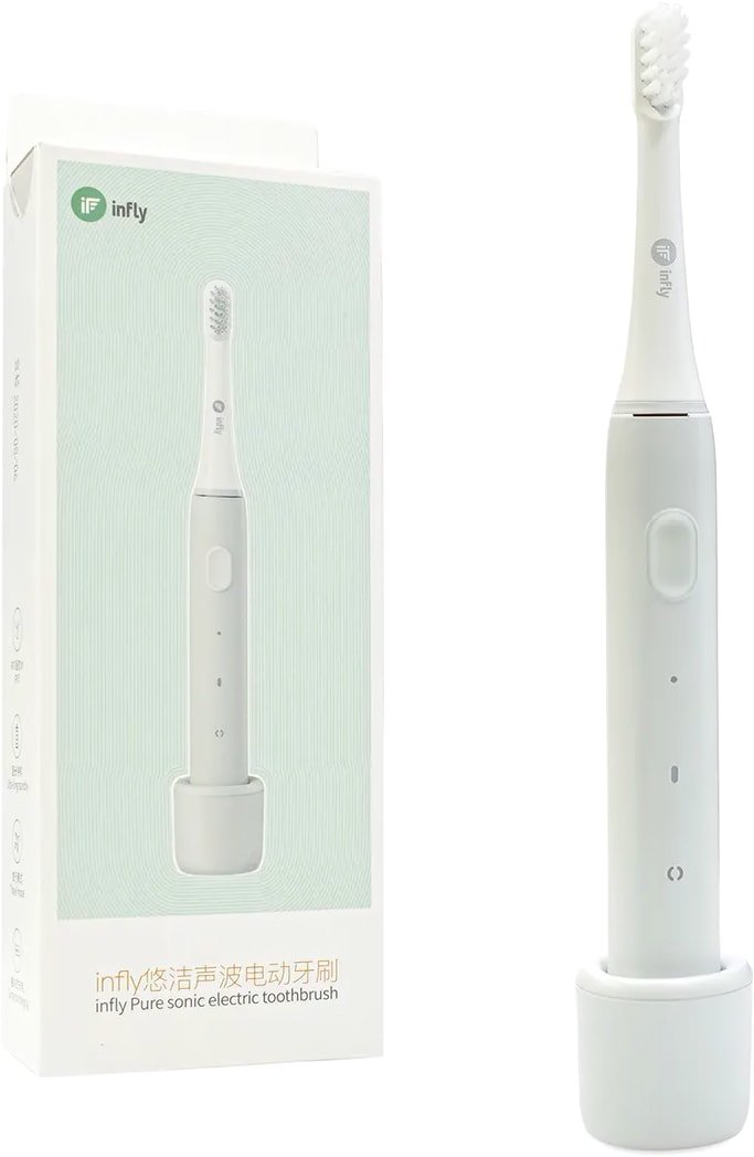 

Электрическая зубная щетка Infly Sonic Electric Toothbrush P60 (1 насадка, серый)