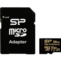 Карта памяти Silicon-Power Golden Series High Endurance microSDXC SP256GBSTXDV3V1HSP 256GB (с адаптером)