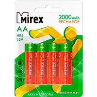 Аккумулятор Mirex AA 2000mAh 4 шт HR6-20-E4