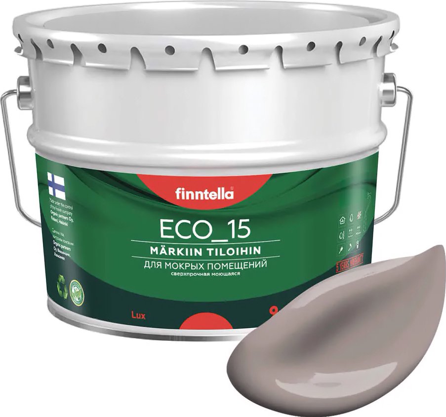 

Краска Finntella Eco 15 Kaakao F-10-1-9-FL075 9 л (светло-коричневый)