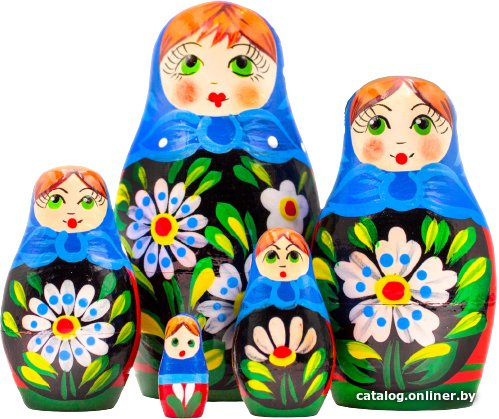 Развивающая игра Брестская Фабрика Сувениров Девушка в сарафане с маргаритками (набор 5 шт)