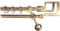 

Карниз для штор Lm Decor Квадро 179 2р гладкий (антик, 2.4м)