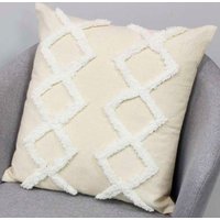 Чехол на подушку Matex Tufted ALEX-018 (белый/молочный/слоновая кость)