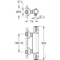 Смеситель Grohe Grohtherm 800 34558000