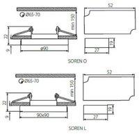 Точечный светильник Kanlux Soren L-SR WW 24413