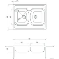 Кухонная мойка Deante Tango ZM6 0200 (сатин)