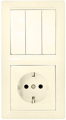 Розетка Bylectrica Стиль 3В-РЦ-695 (бежевый)
