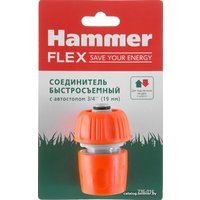 Коннектор Hammer Соединитель быстросъемный с автостопом 3/4" 236-016