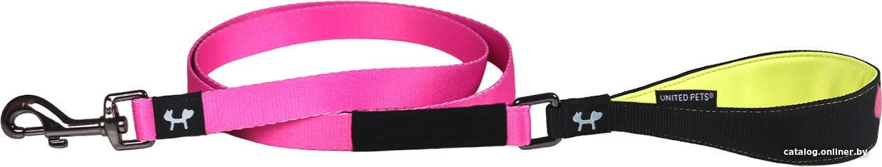 Поводок United Pets Complete Me 2 (M, розовый/желтый)