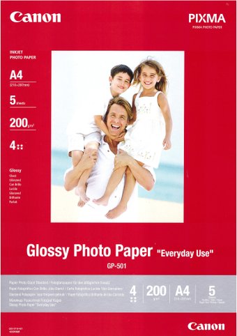 Фотобумага Canon Everyday Use Glossy GP-501 A4 200 г/м2 5 л 0775B076