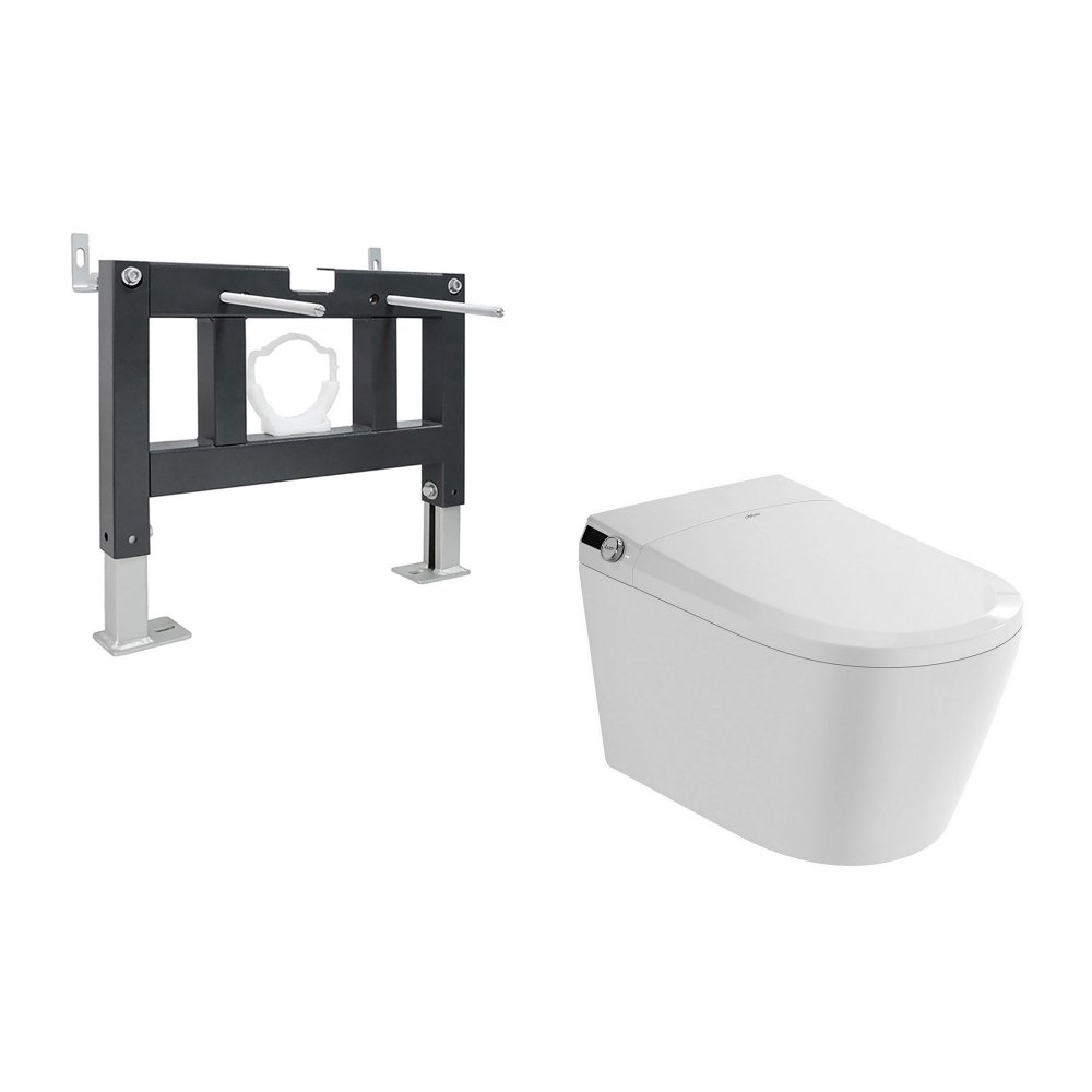 

Унитаз подвесной Abber Bequem AC1119S-AC0101P (с импульсным смывом)